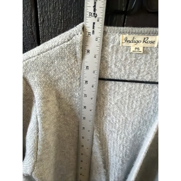Women's Indigo Rose Long Sleeve Open Front Cardigan Sweater Size Petite S E256 - Picture 6 of 10
